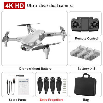 4K Dual HD Camera Foldable Quadcopter - GOLDENDSW