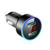 Dual USB Car Charger With LED Display - GOLDENDSW