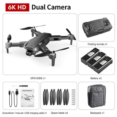 4k Professional 6K HD Dual Camera Drone - GOLDENDSW