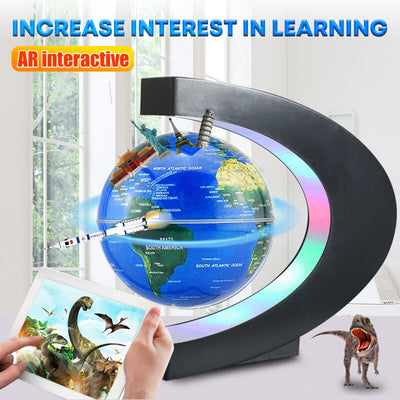 Novelty Magnetic Levitation Globe LED World Map Magnetic Levitation Floating Globe Electronic Creative Christmas Gifts for Kids