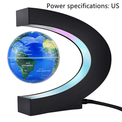 Novelty Magnetic Levitation Globe LED World Map Magnetic Levitation Floating Globe Electronic Creative Christmas Gifts for Kids