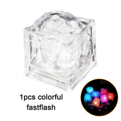 LED Ice Cubes Glowing Party Ball Flash Light Luminous Neon Wedding Festival Bar