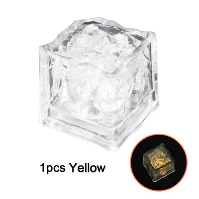 LED Ice Cubes Glowing Party Ball Flash Light Luminous Neon Wedding Festival Bar