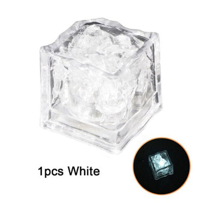 LED Ice Cubes Glowing Party Ball Flash Light Luminous Neon Wedding Festival Bar