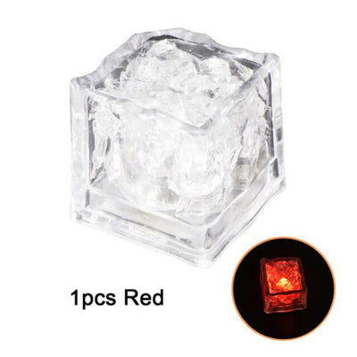LED Ice Cubes Glowing Party Ball Flash Light Luminous Neon Wedding Festival Bar
