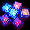 12PCS LED Ice Cubes Glowing Party Ball Flash Light Luminous Neon Wedding Festival Christmas Bar Wine Glass Decoration Supplies